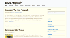 Desktop Screenshot of devonmagazine.com