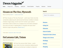 Tablet Screenshot of devonmagazine.com